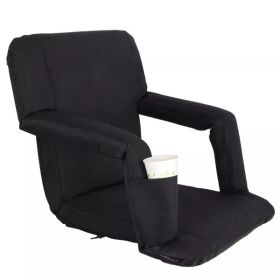 Wide Stadium Seat for Bleachers Reclining Stadium Chair w/Back Cushion