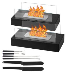 2pcs 13.8*7.1*5.5in tabletop fire pit