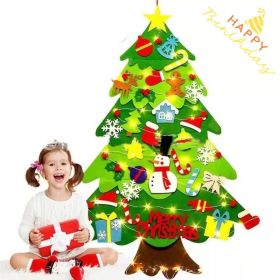 Felt cloth to decorate the Christmas tree (Option: Splicing strip with 5m light)