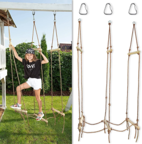 Rickety Bridge Rope Ladder Slack Line Accessories Obstacle Course Accessories For Warrior Training Rope Bridge Skip For Kids (Option: Bridge)