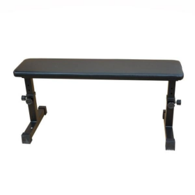 Home Comfort Design Flat Dumbbell Bench Strength Training Fitness Bench (Color: black)