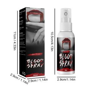 Jueyu Plasma Spray Plasma Fake Blood Vampire Zombie Artificial Blood Decoration Movie Makeup Props Plasma (Option: 4PC)