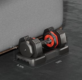 Adjustable Dumbbell Set, 10 In 1 Free Dumbbell For Men And Women, Black Dumbbell For Home Gym, Full Body Workout Fitness, Fast Adjust By Turning (Color: black)