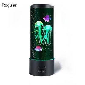 Fantasy Jellyfish Lamp 7 Color Aquarium Jellyfish Lamp Relaxing Mood Jellyfish LED Night Light Remote Control Home Decor Gifts (Ships From: CN, Lampshade Color: No remote control)