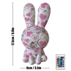 2023 Newest LED Night Light 16Color Rainbow Rabbit Night Light Touch Sensor Room Decor Cute Gift for Kids Children Table Lamp (Ships From: CN, Emitting Color: Style G)